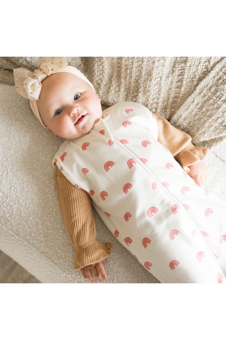Supersoft Micro-Fleece Sleep Sack with Swaddle Transition, Alternate, color, Rainbows