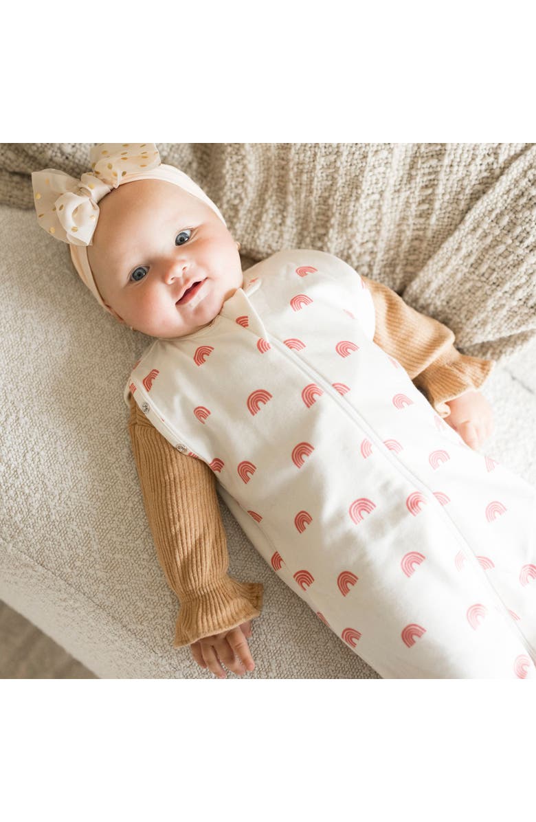 Tiny Twinkle Supersoft Micro-Fleece Sleep Sack with Swaddle Transition, Alternate, color, Rainbows