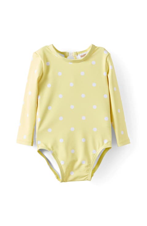 Leah Long Sleeve Keyhole Back One Piece