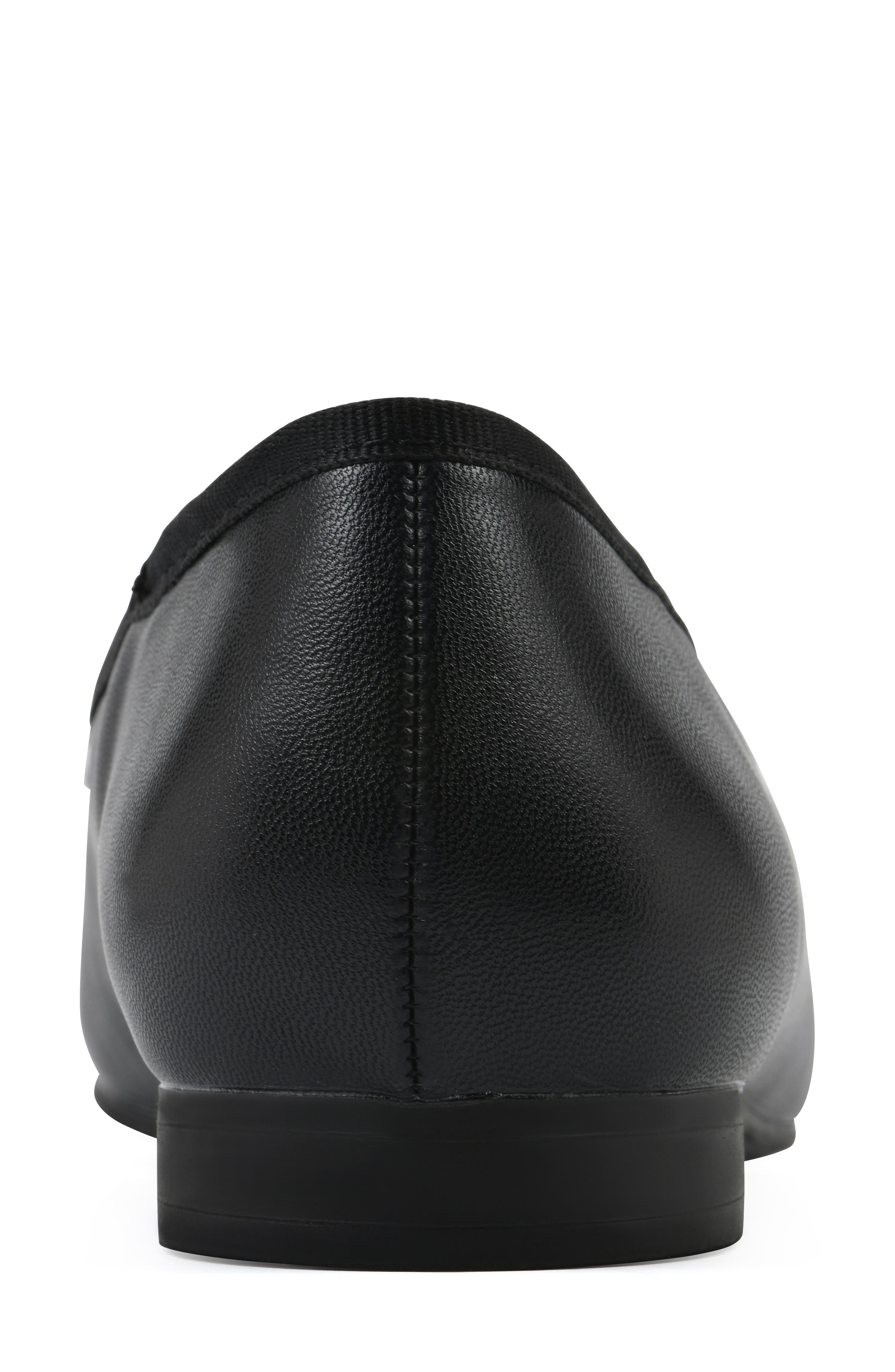 White Mountain Footwear Bocci Cap Toe Flat, Alternate, color, Black Black Smooth Multi