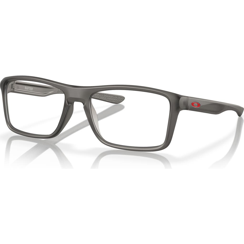 Oakley 55mm Rectangle Optical Glasses In Gray