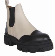 URBNKICKS Chelsea Two-Tone Leather Boots