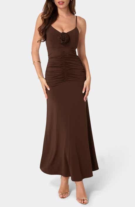 Rosette Maxi Dress