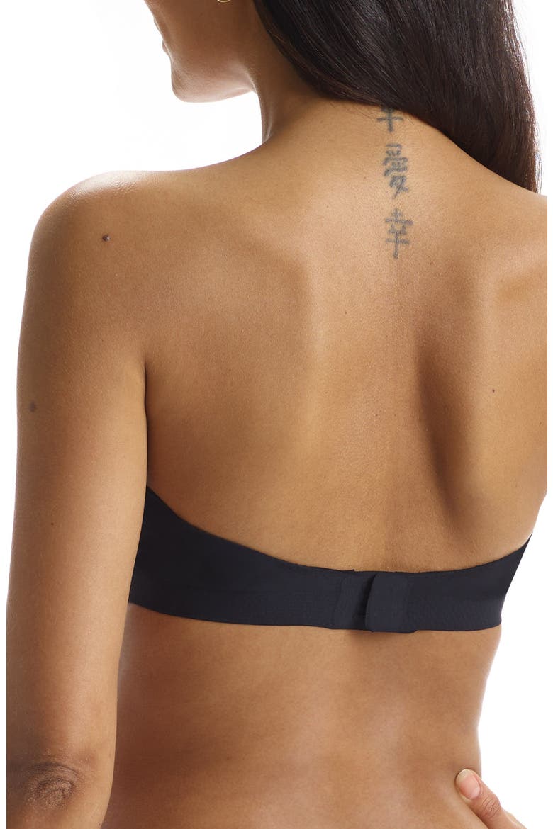 Butter Soft Strapless Bralette, Alternate, color, BLACK