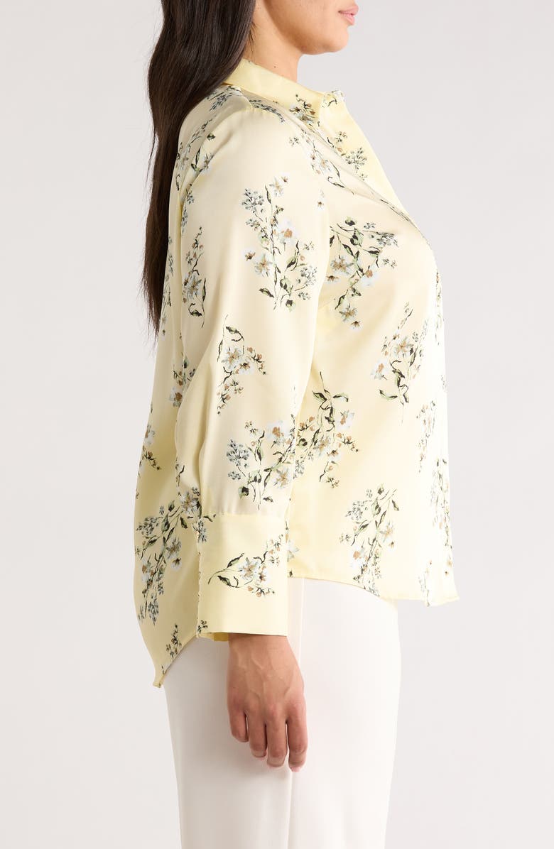 Anne Klein Print Button-Up Shirt, Alternate, color,