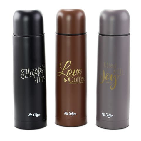 Luster Javelin 3 Piece 16 Ounce Stainless Steel Thermal Travel Bottle Set in Assorted Colors