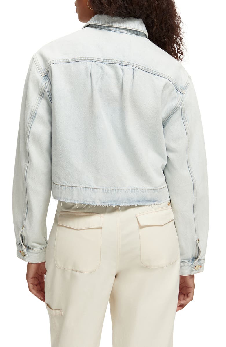 Scotch & Soda Organic Cotton Utility Trucker Jacket, Alternate, color, 