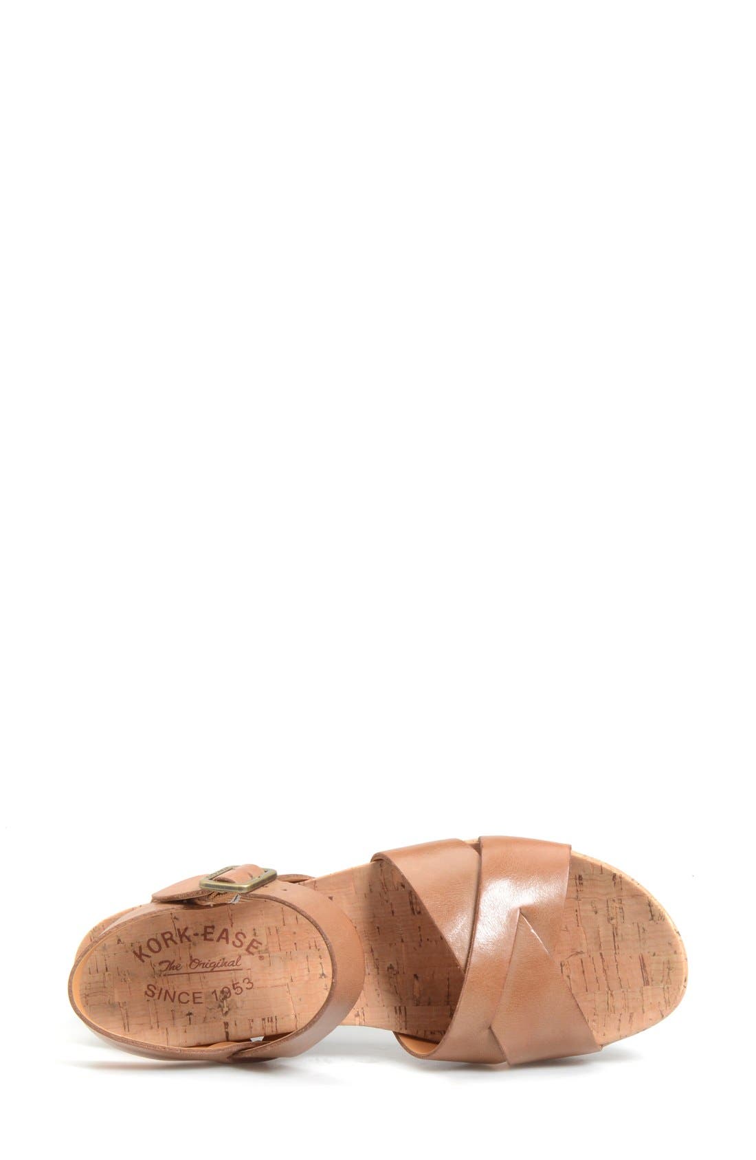 'Myrna 2.0' Cork Wedge Sandal, Alternate, color, GOLDEN SAND