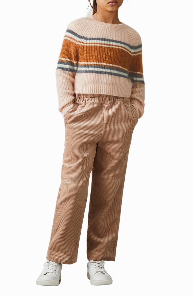 Reiss Kids' Miri Sr. Stripe Crewneck Sweater, Alternate, color, 