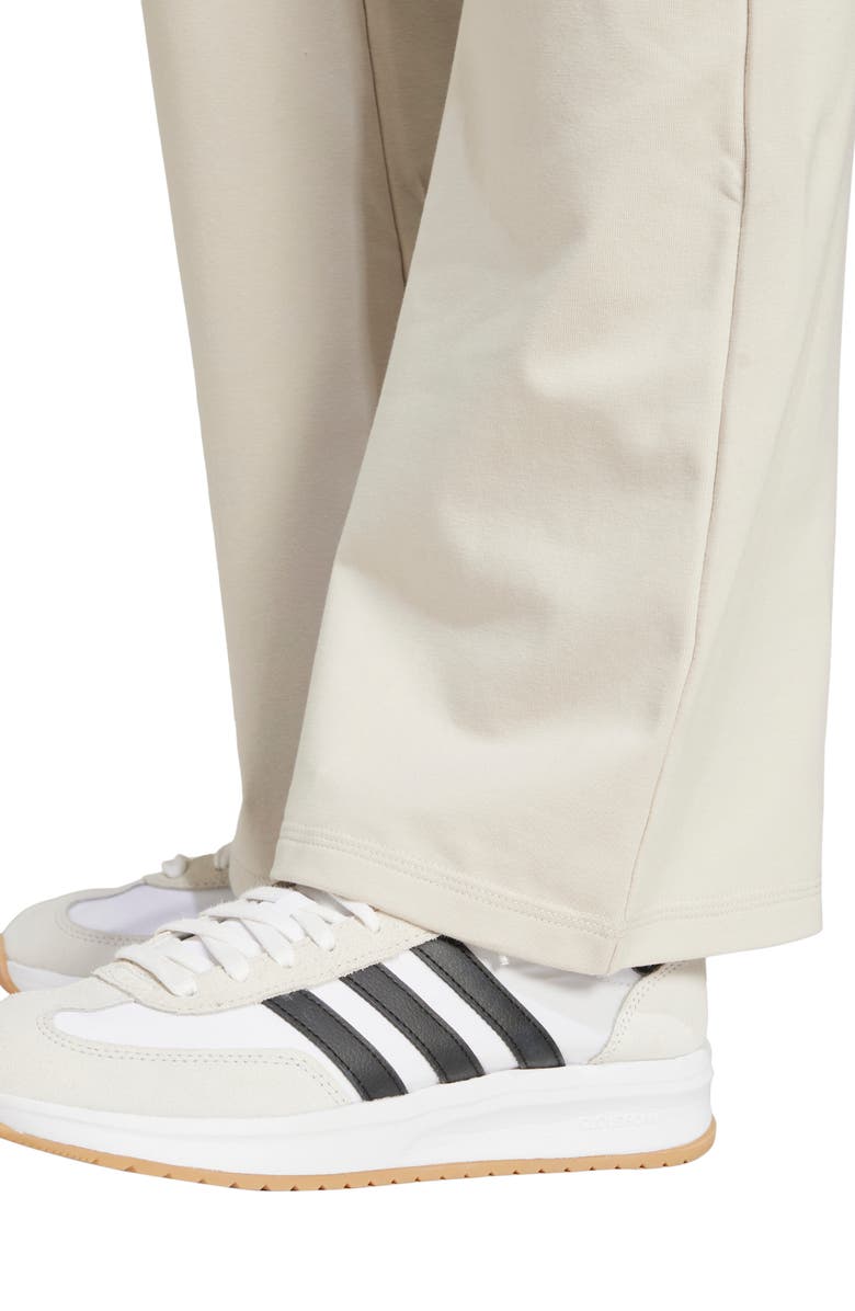 adidas Essentials Small Logo Flared Leggings, Alternate, color, Wonder Alumina/ White/