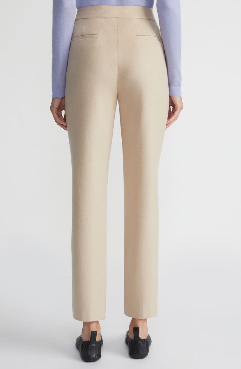Lafayette 148 New York Clinton Camel Hair Ankle Pants, Alternate, color, Natural