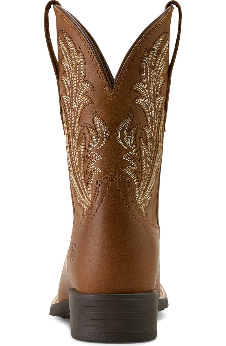 Ariat Round Up Filly Wide Square Toe Western Boot, Alternate, color, Sorrel Crunch