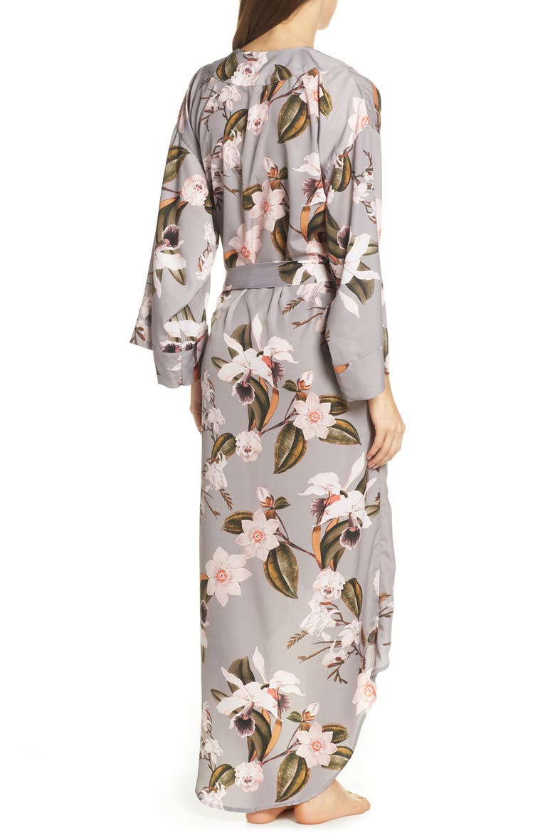 Isabella High/Low Robe, Alternate, color, VIOLET FLORAL