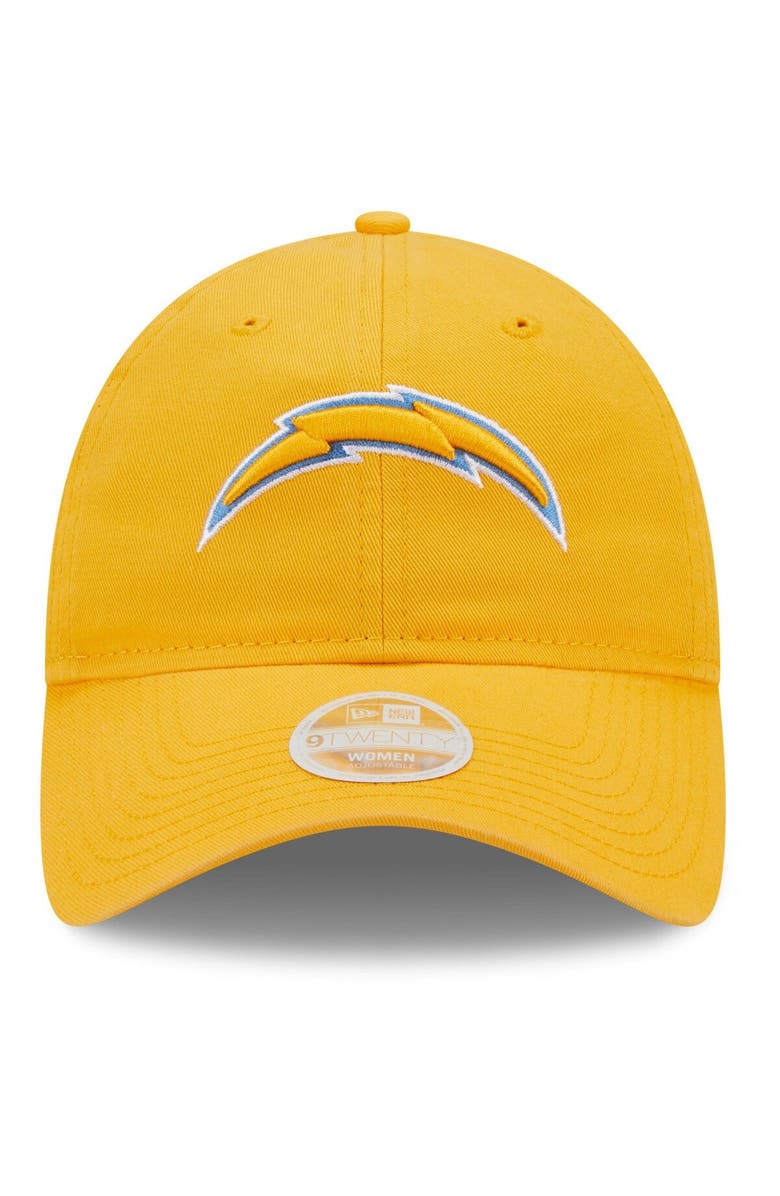 New Era Women's New Era Gold Los Angeles Chargers Core Classic 2.0 9TWENTY Adjustable Hat, Alternate, color, 