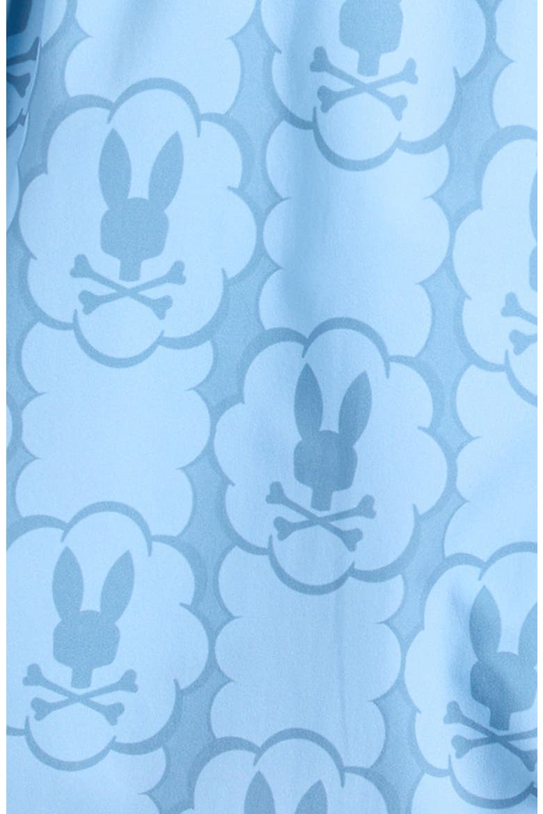 Kids' Toby Bunny Print Swim Trunks, Alternate, color, GLACIER LAKE
