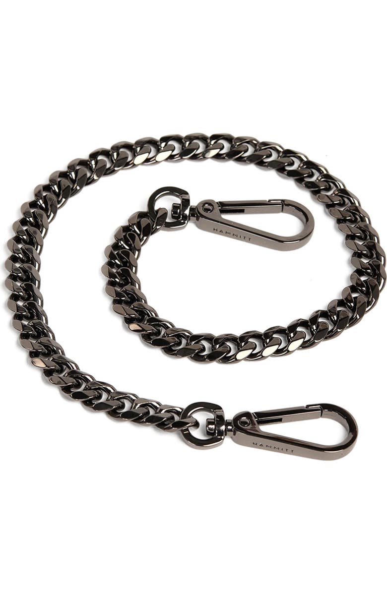 HAMMITT Chain Bag Strap, Main, color, Gunmetal