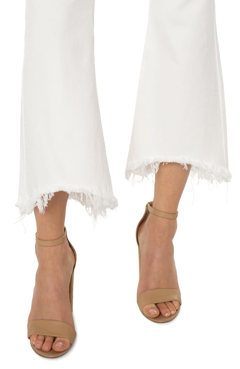 Liverpool Los Angeles Hannah Curved Frayed Crop Flare Jeans, Alternate, color,