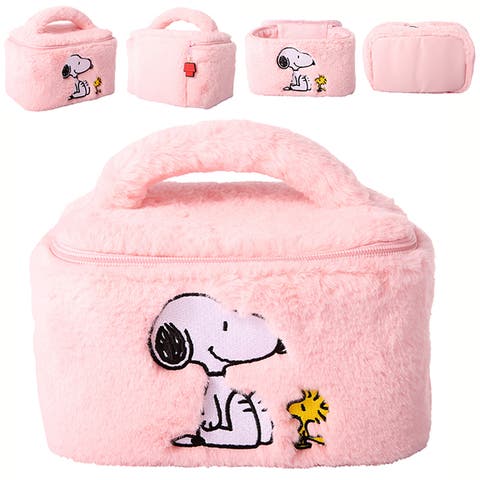 Snoopy Fluffy Cosmetic Bag for Travel