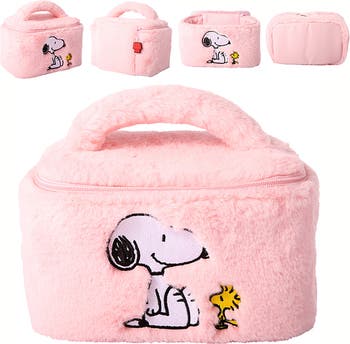 Snoopy Fluffy Cosmetic Bag for Travel