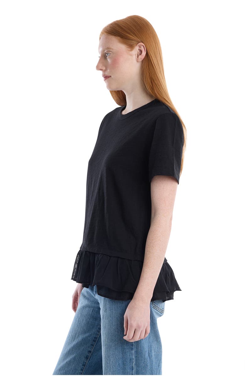 Wilt Short Sleeve Mixed Media Tee, Alternate, color, Black