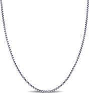 DELMAR Round Box Link Chain Necklace, 1.60mm