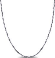 DELMAR Round Box Link Chain Necklace, 1.60mm
