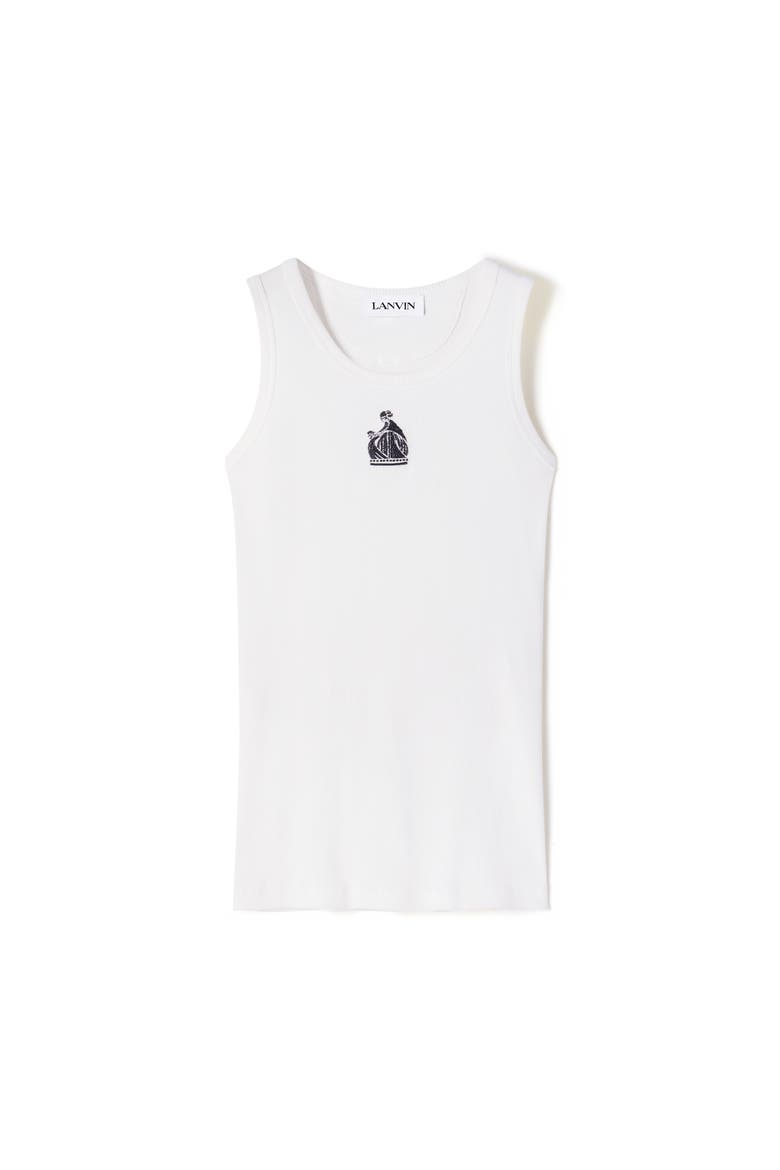 Mother And Daughter Ribbed Tank Top, Alternate, color, White