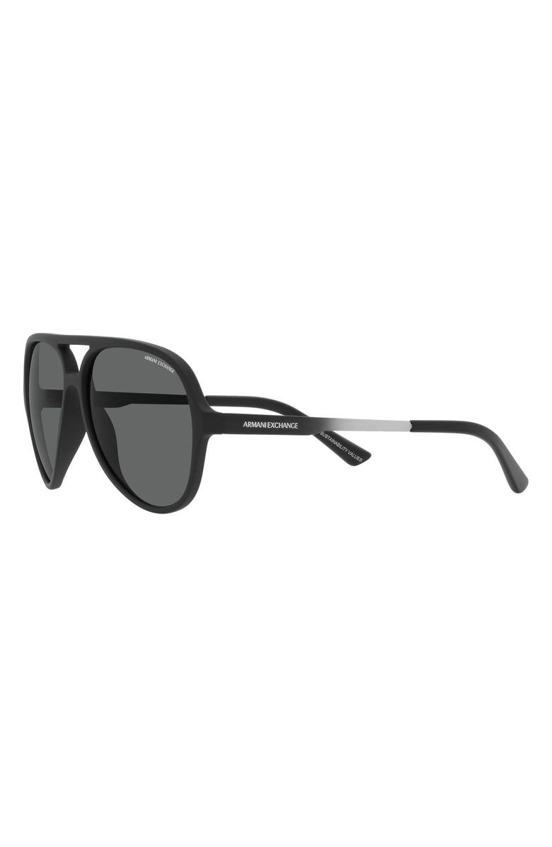 Armani Exchange 60mm Round Sunglasses, Alternate, color,