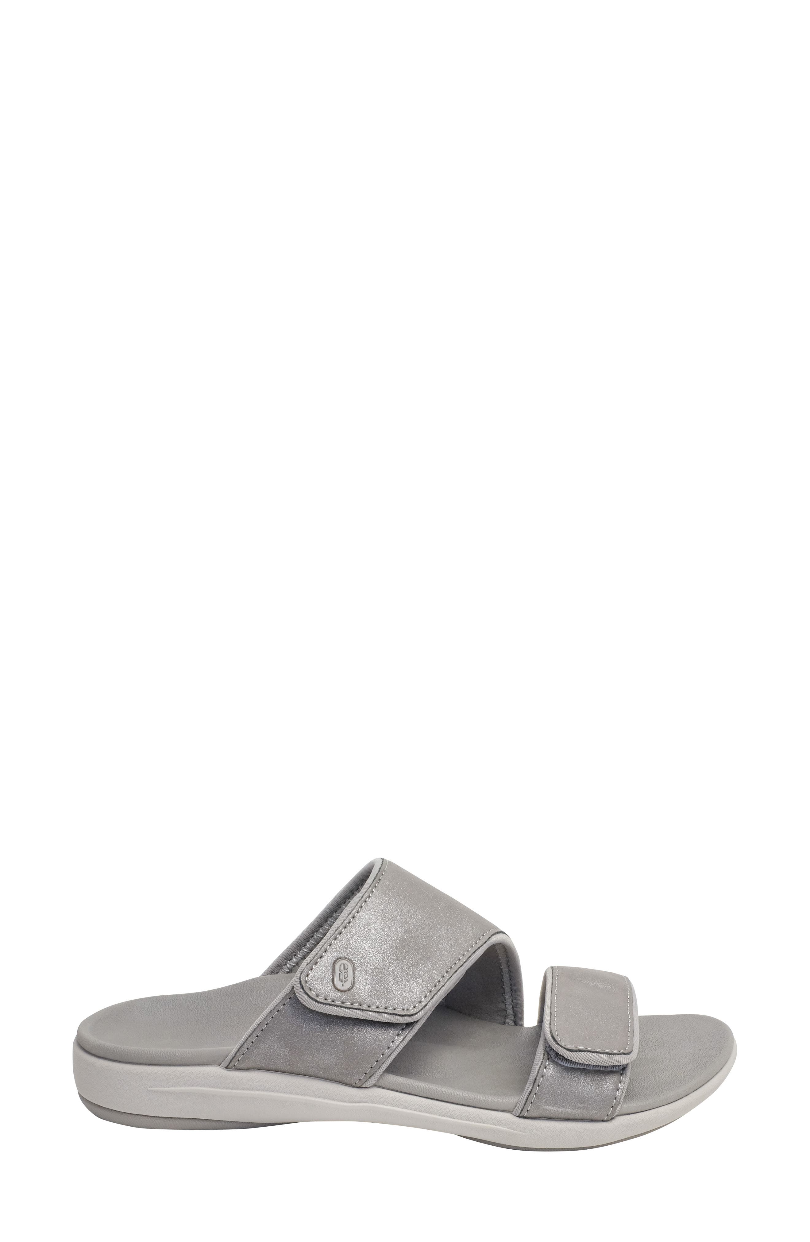 Kholo Nuevo Slide Sandal, Alternate, color, PEWTER