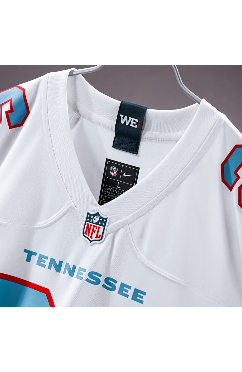 Nike Men's Nike Jeffery Simmons White Tennessee Titans Game Jersey, Alternate, color, White