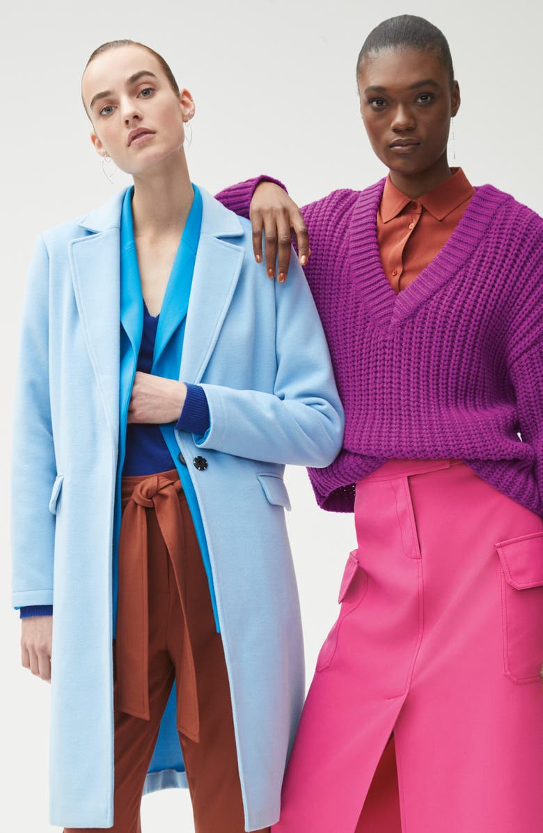 Vince Camuto Lightweight Long Coat, Alternate, color, 