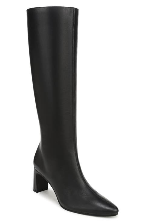 Bridget Croc Embossed Leather Tall Boot