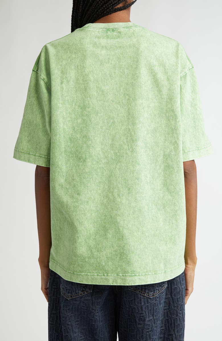 Acne Studios Exford Relaxed Fit Diamanté Logo T-Shirt, Alternate, color, 