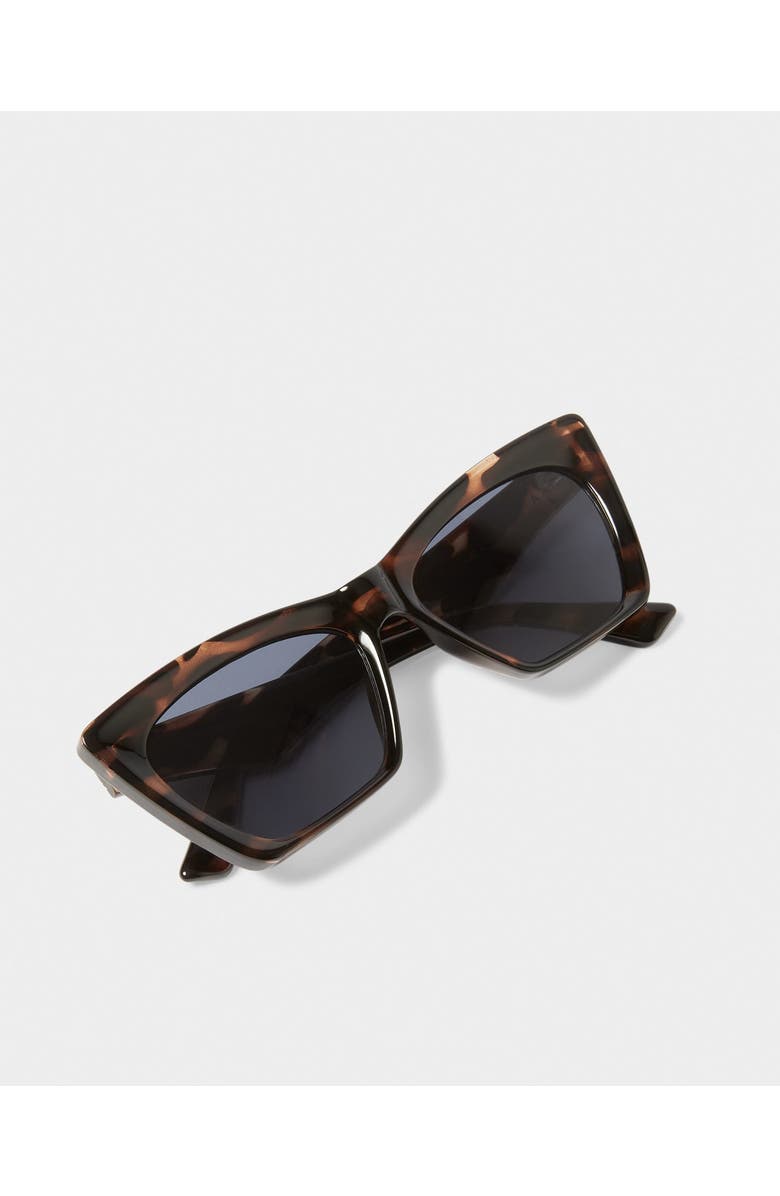 Katie Loxton Morocco Sunglasses in Dark Tortoiseshell, Alternate, color, Tortoiseshell