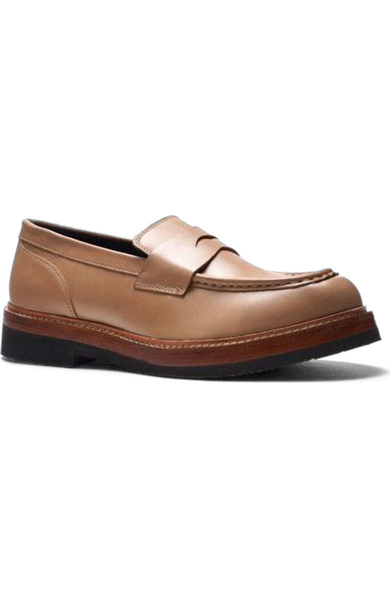 A. Veer Rhodes Penny Loafer, Alternate, color, Sand Leather