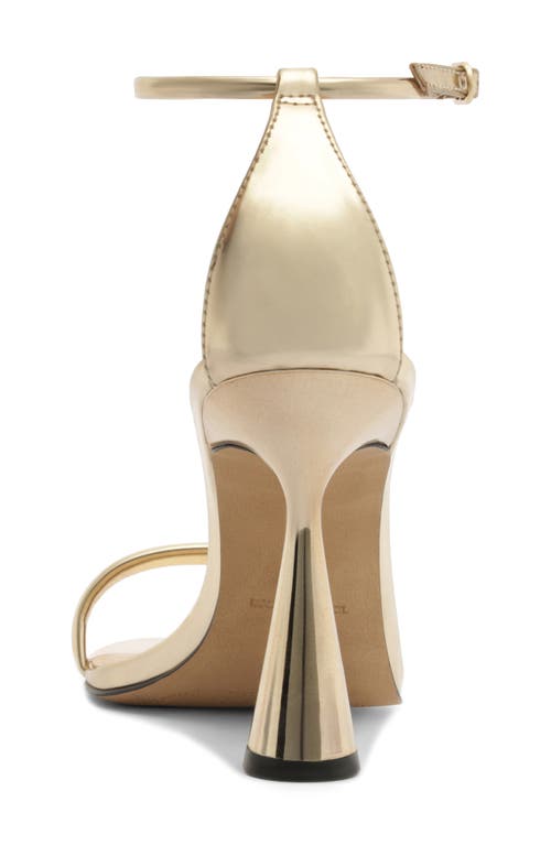 Arezzo Lea Ankle Strap Sandal In Gold