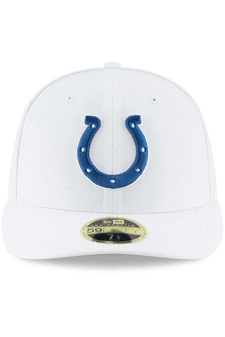 Men's New Era White Indianapolis Colts Omaha Low Profile 59FIFTY Fitted Hat, Alternate, color, White