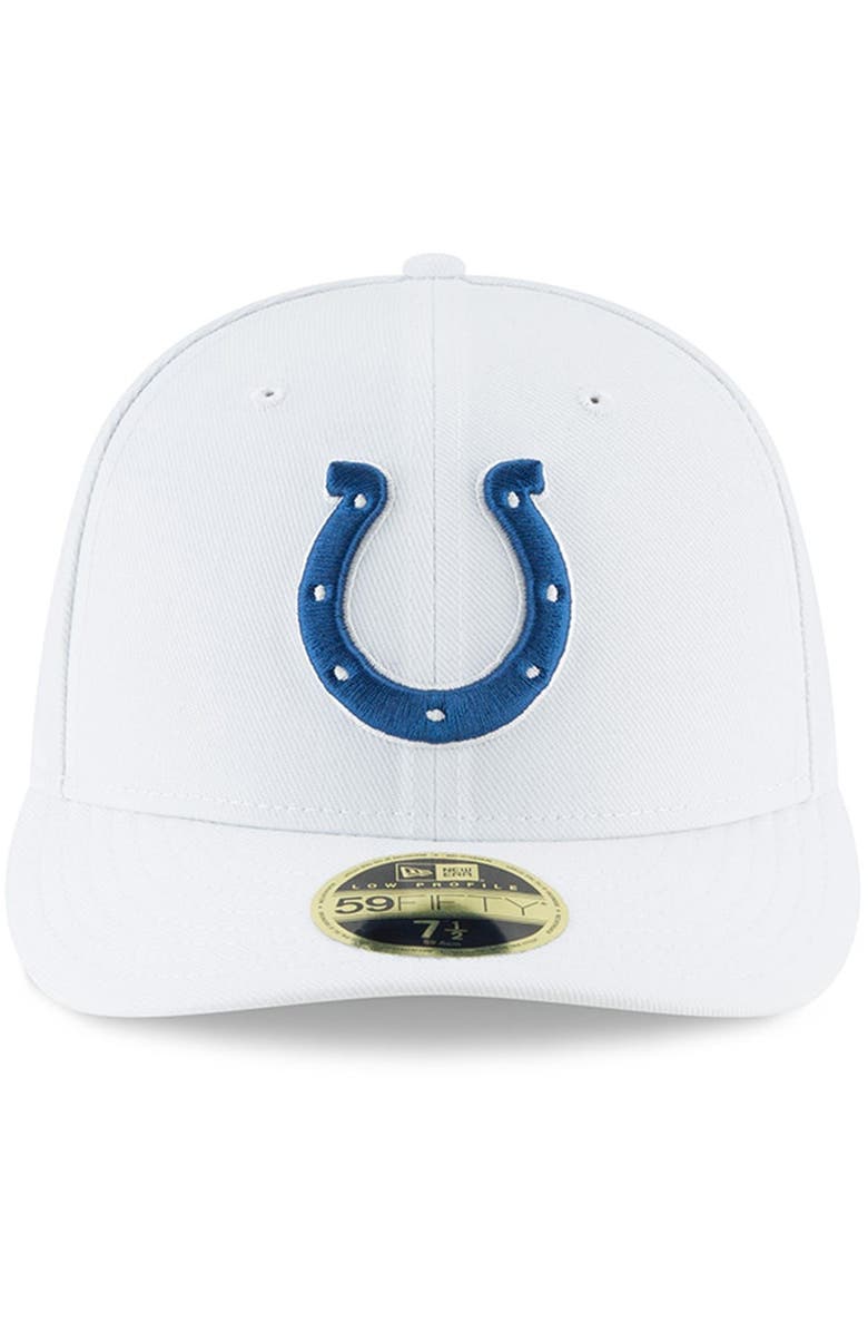 New Era Men's New Era White Indianapolis Colts Omaha Low Profile 59FIFTY Fitted Hat, Alternate, color, 
