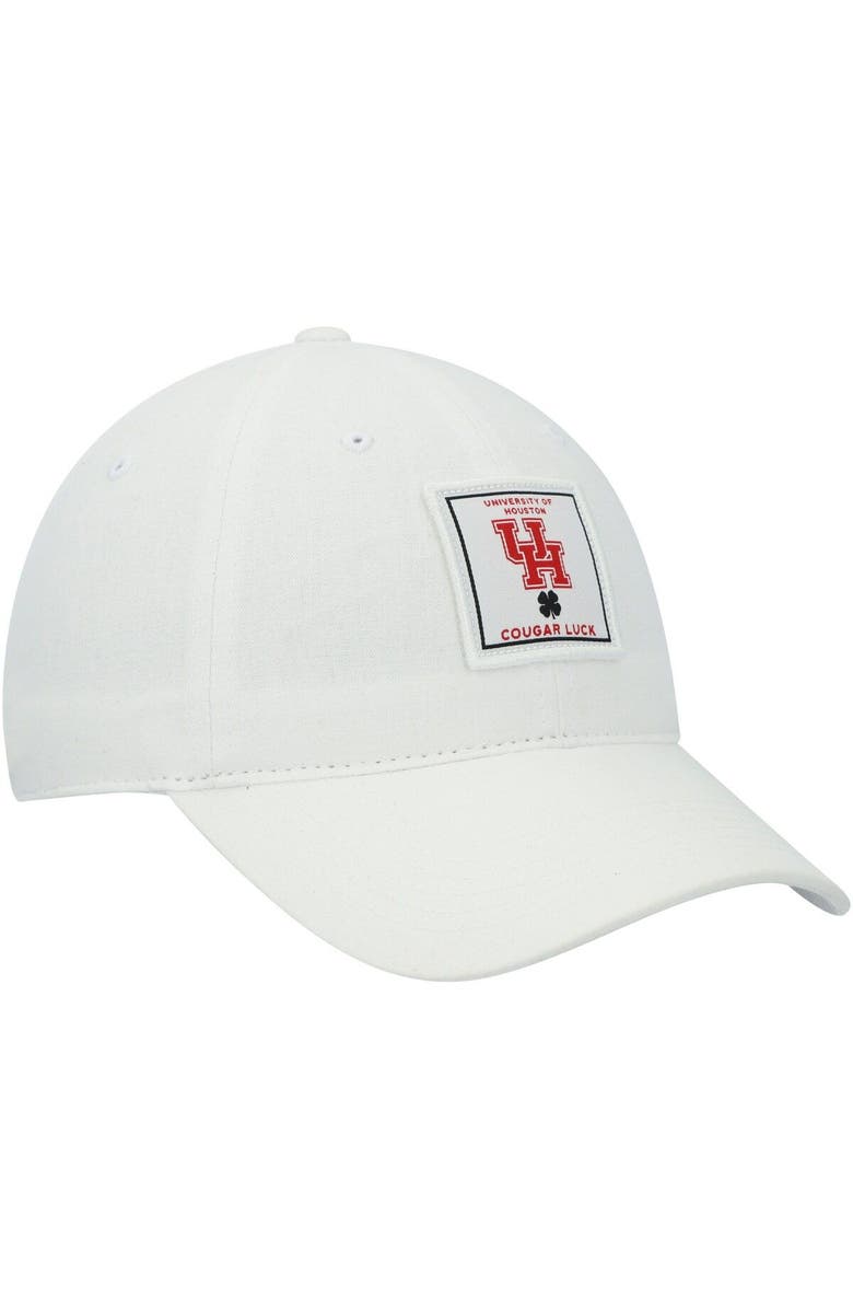 Black Clover Men's White Houston Cougars Dream Adjustable Hat, Alternate, color,