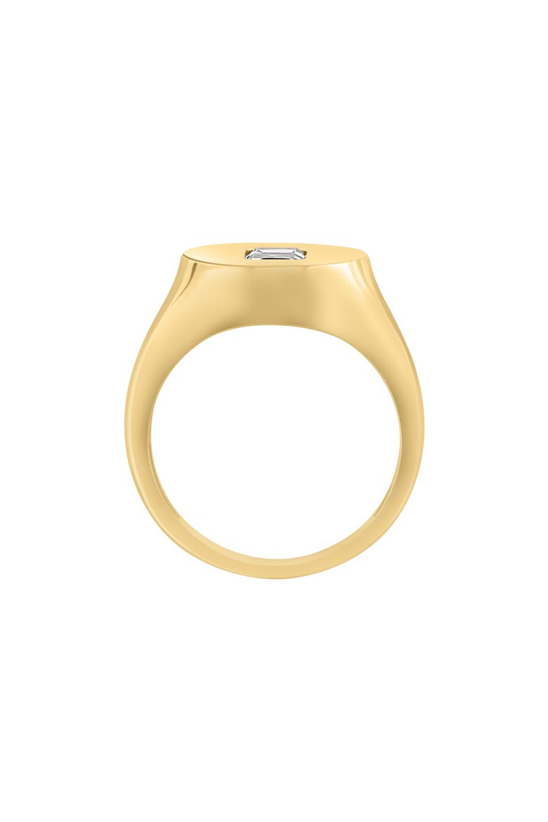14K Yellow Gold Aquamarine Signet Ring, Alternate, color, YELLOW GOLD/ BLUE