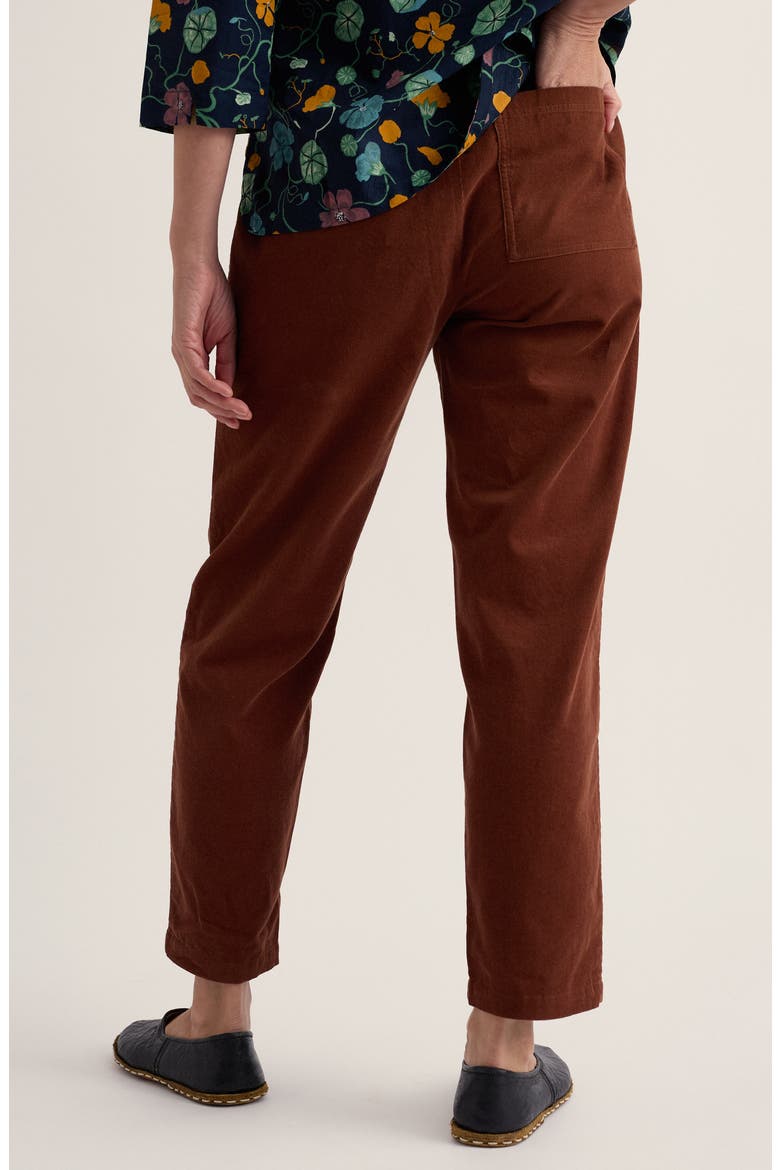 Sholl Organic Cotton Crop Pants, Alternate, color, DARK NUTMEG