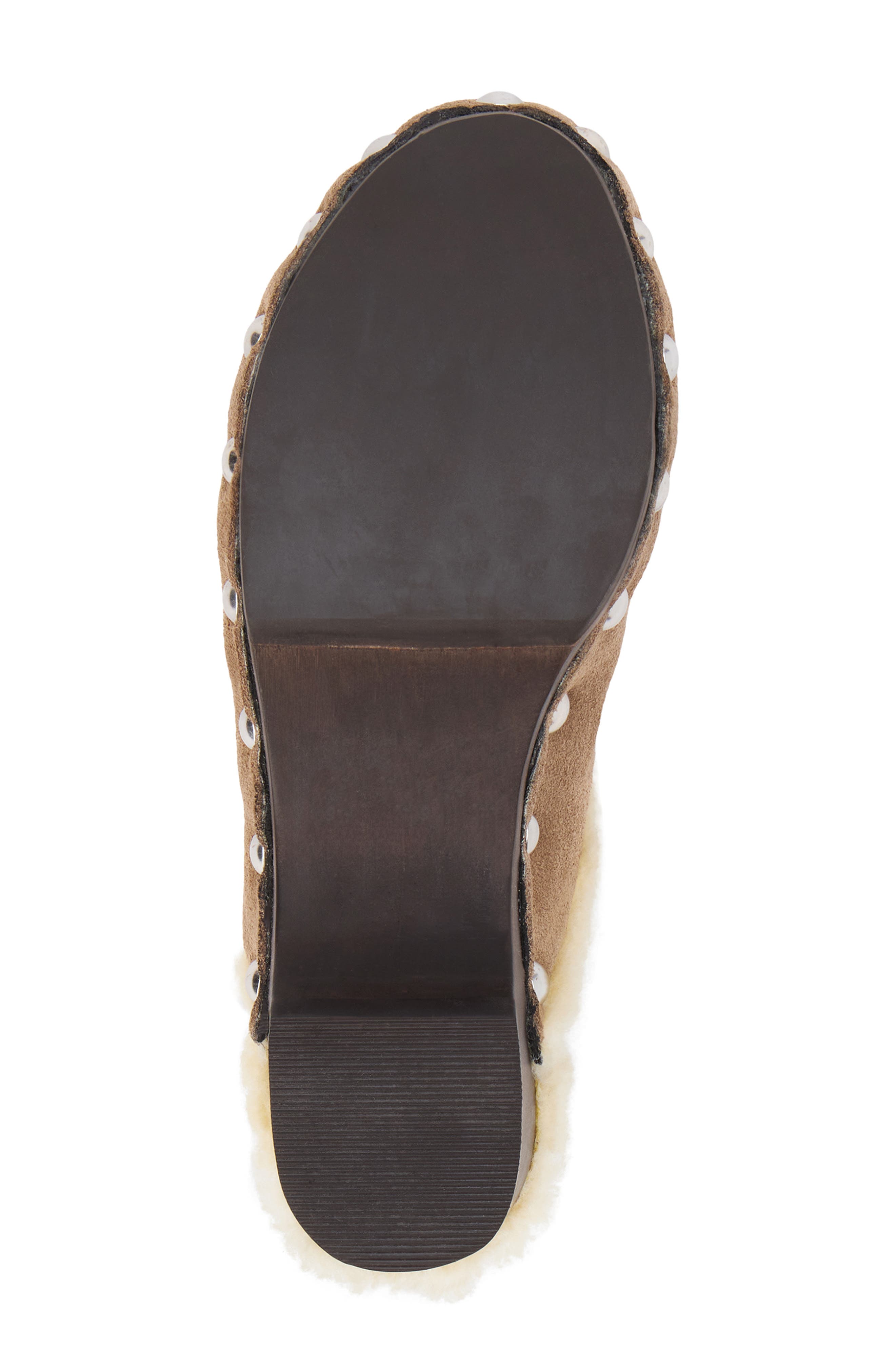 Mayfair Faux Shearling Lined Clog, Alternate, color, TAUPE
