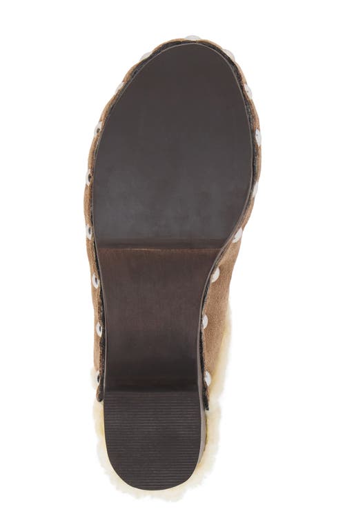 Matisse Mayfair Faux Shearling Lined Clog In Brown