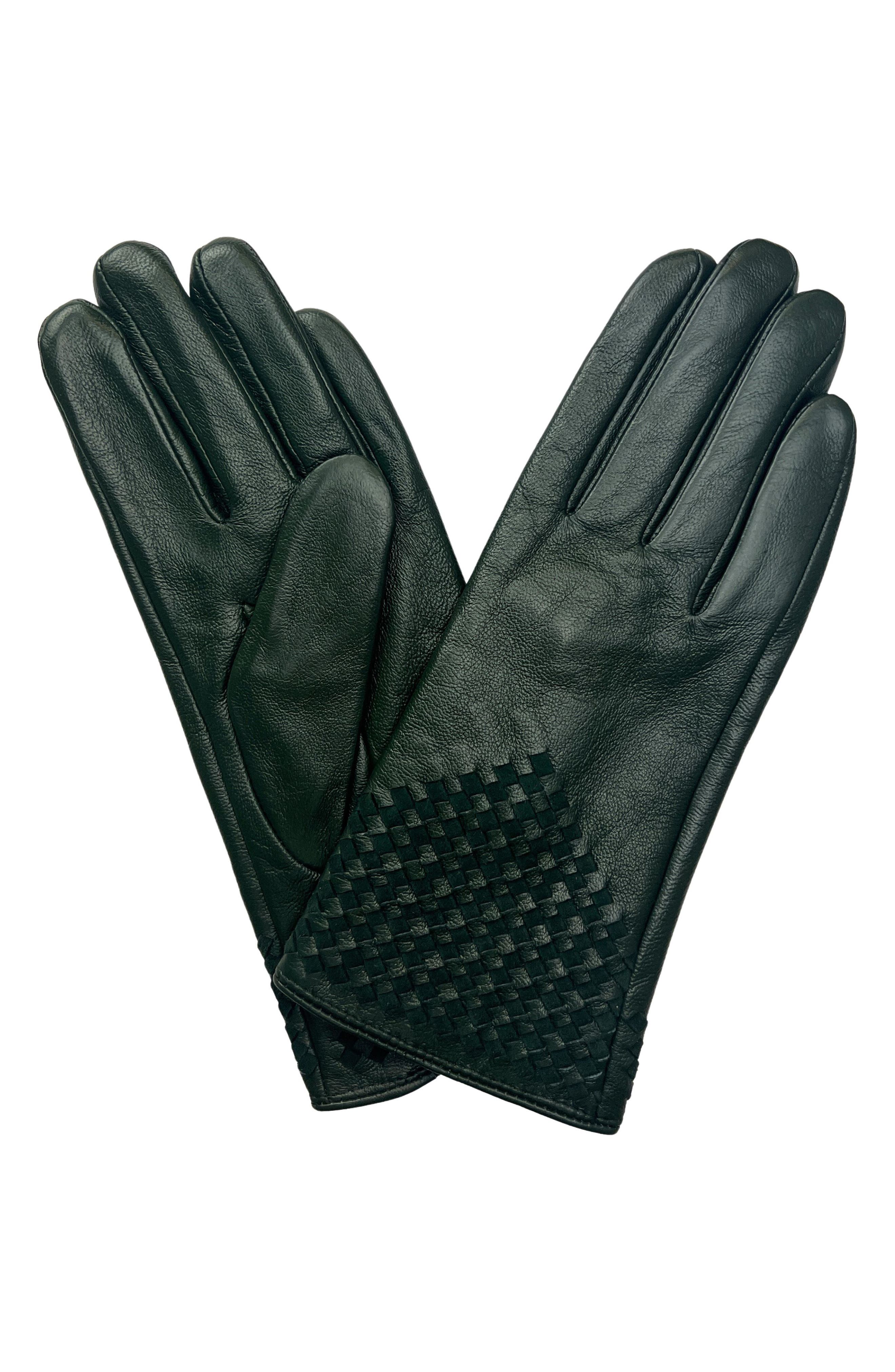 MARCUS ADLER Woven Leather Gloves
