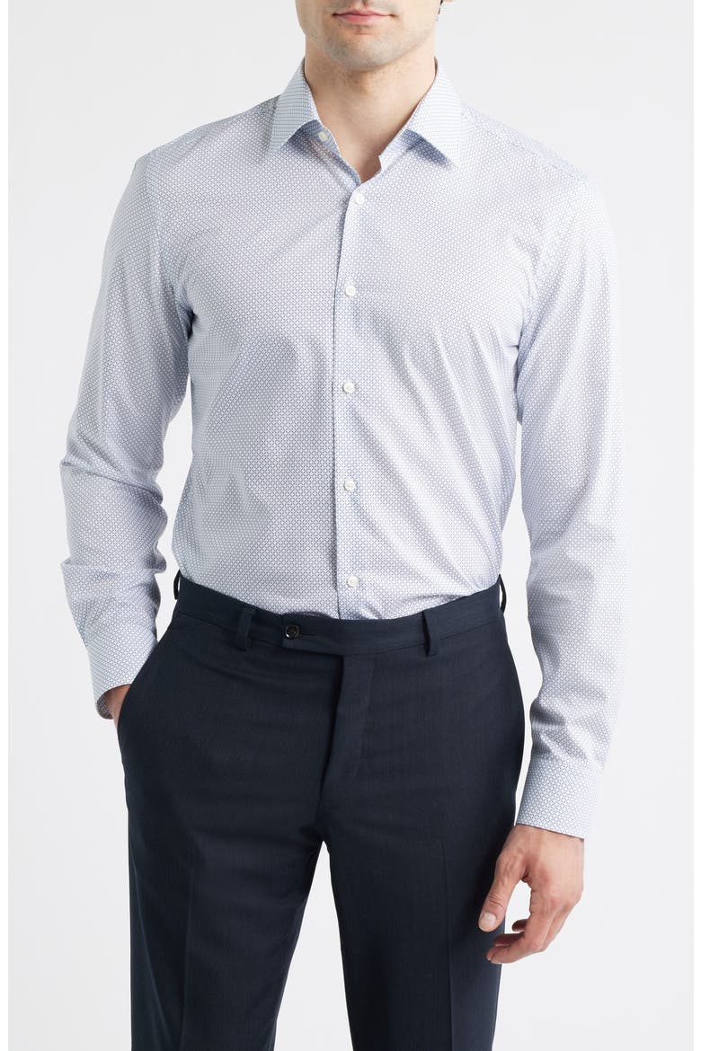 Hank Kent Slim Fit Dress Shirt, Main, color, LIGHT PASTEL BLUE