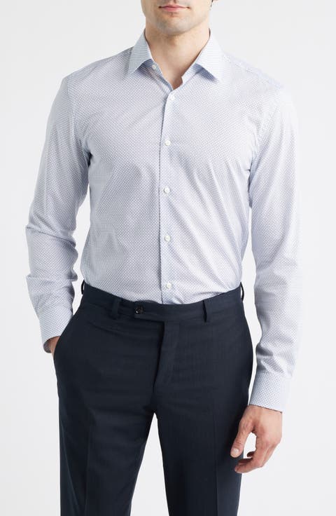 Hank Kent Slim Fit Dress Shirt (Regular & Big)