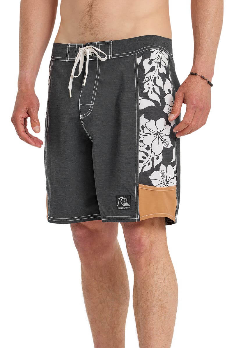 Quiksilver Original Arch 18" Water Repellent Board Shorts, Alternate, color, Black