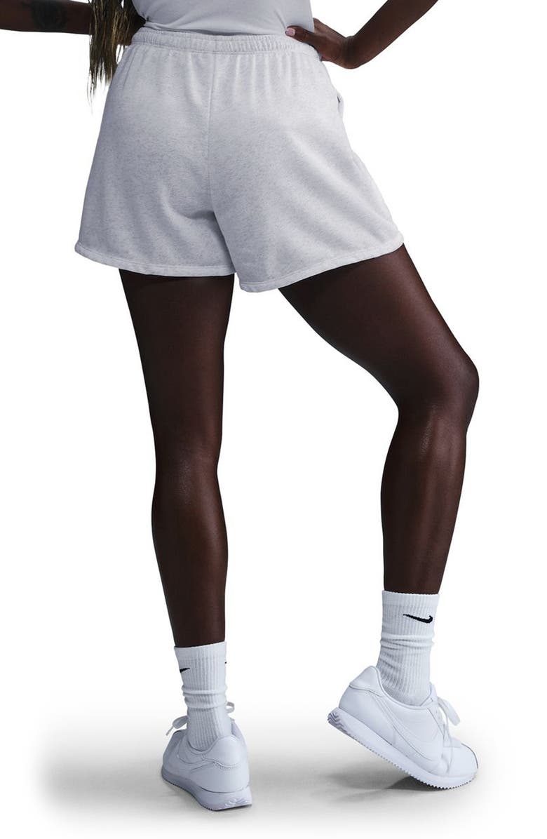 Nike Chill High Waist French Terry Shorts, Alternate, color, 051 051 B Hthr/Ltowbr