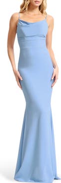 Dress the Population Eliana Cowl Neck Mermaid Gown