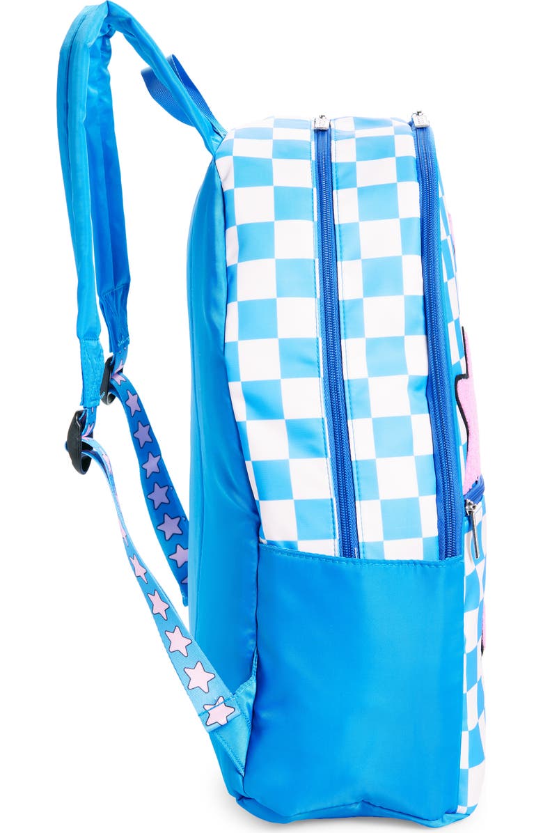 Iscream Kids' Star Checkered Backpack, Alternate, color,